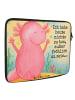 Mr. & Mrs. Panda Notebook Tasche Axolotl Hurra Design mit Spruch in Weiß