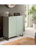 Inn.Furn Schuhschrank Salbei grün, Artisan Eiche, Flur Kommode 90 x 97 cm, Soft-Close