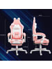 HOMCOM Gaming Stuhl in Rosa 65L x 62B x 124H cm