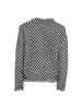 CARNEA Damen Strickjacke in Schwarz Wollweiss