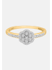 Diamant Exquis Ring aus 375 Gelbgold mit Diamant