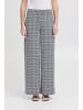 ICHI Casual Hose IHKATE Loose fit in Total Eclipse Ikat Tile Aop