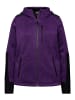 Ulla Popken Sweatjacke in dunkle pflaume