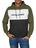 Jack & Jones Pullover JWHLOGO BLOCKIN in Oliv