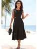 LASCANA Midikleid in schwarz