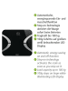 Wenko Analysewaage LED mit Bluetooth Schwarz in Schwarz