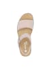 remonte Plateau Sandaletten in Beige