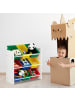relaxdays Kinderregal mit Boxen in Bunt - (B)86 x (H)88 x (T)31 cm