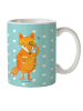 Mr. & Mrs. Panda Kindertasse Fuchs Lord ohne Spruch in Türkis Pastell
