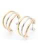 Bungsa Creolen in Gold-silber-rosegold