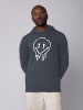 wat? Apparel Sweatshirt Smiley in India Ink Grey