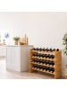 relaxdays Weinregal in Natur - (B)85 x (H)55 x (T)25,5 cm