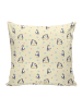 Mr. & Mrs. Panda Kissen 40x40 Pinguin umarmen ohne Spruch in Gelb