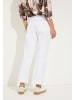 More & More klassische 7/8 Color-Denim-Jeans in white