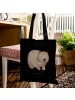 Mr. & Mrs. Panda Tote Bag Wombat ohne Spruch in Schwarz