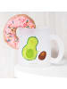 Mr. & Mrs. Panda Kaffeetasse Avocado Kern rollt ohne Spruch in Transparent