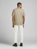 Jack & Jones Basic T-Shirt Kurzarm Shirt Relaxed Fit JJERELAXED in Beige