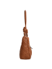 Guess Adelasia Top Zip - Schultertasche 24 cm  (Black) in caramel