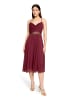 Vera Mont Cocktailkleid mit Wasserfallausschnitt in Deep Dahlia