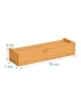 relaxdays Schlüsselbrett in Natur - (B)26 x (H)5 x (T)7 cm