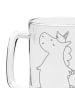 Mr. & Mrs. Panda Gravur Bierkrug Einhorn Koffer ohne Spruch in Transparent