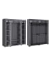 SONGMICS 2er-Set: Kleiderschrank Rylan in Grau - (B)45 x (H)175 x (T)150 cm