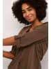 Kaffe Kurzarm-Bluse KAmia Regular fit in Chestnut