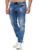 Tazzio Tazzio Herren Jeans Regular Fit im Jogger-Stil 17506 Blau S