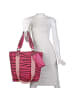 Fritzi aus Preußen Izzy02 Canvas Shopper Tasche 32 cm in zebra pink