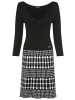Bruno Banani Strickkleid in schwarz-weiß