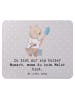Mr. & Mrs. Panda Mousepad Maler Herz mit Spruch in Grau Pastell
