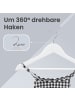 SONGMICS 20er-Set: Kleiderbügel Cason in Weiß - (B)20 x (H)1.2 x (T)35 cm
