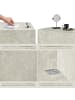 tectake Beistelltisch Inkl. Bodenschoner, Belastbarkeit 45 kg, 45 x 45 x 50 cm