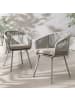 home24 Gartenstuhl NOXI 2er-Set in Taupe