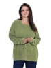 Ulla Popken Pullover in dunkel khaki