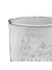 Mr. & Mrs. Panda Whiskey Glas Hasen Muschel mit Spruch in Transparent