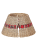 Beliani Weihnachtsbaumkragen MARCHE in /Beige/Rot - (W) 45 x (H) 27 x (L) 45 cm
