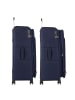 D&N Travel Line 9504 4 Rollen Trolley L 76 cm mit Dehnfalte navy