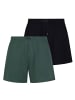 Bruno Banani Boxershort 2er Pack in Tannengrün/Schwarz