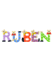 Playshoes Deko-Buchstaben "RUBEN" in bunt