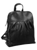 Cluty Rucksack echt Leder in schwarz