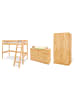 Pinolino Jugendzimmer-Set Natura extrabreit mit Hochbett, 3-tlg.