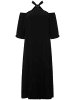 Ulla Popken Midikleid in schwarz
