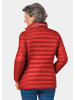 GOLDNER Leichte Steppjacke in knitterarmer Ware in rot / marine