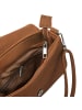 tectake Schicke Trachtenhandtasche in Wildlederoptik, braun