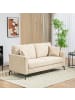 HOMCOM 2 Sitzer Sofa-179L x 80B x 89H cm-Beige