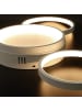 ZMH Deckenleuchte LED in weiß 4-flammige Ringe dimmbar 52W Modern