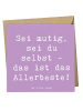 Mr. & Mrs. Panda Klappkarte Spruch Mutig zu sich selbst stehen m... in Lavendeltraum