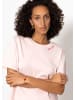 SASSYCLASSY T-Shirt mit LA DOLCE VITA Print in Rosa