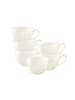 Seltmann Weiden 6er Set Kaffeetassen Savona Fine Diamond in 270 ml in creme